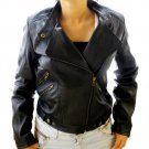 Women's Retro Biker Leather Jacket Style 48F size XS $120 + shipping or best offer