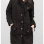 The Ajmery Black Fleece Long Coat Style Hoody