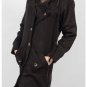 The Ajmery Black Fleece Long Coat Style Hoody