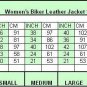 NWT Women's Biker Leather Jacket Style FS-174