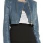 NWT Women's Motor bike Cropped Leather Jacket Style 2444