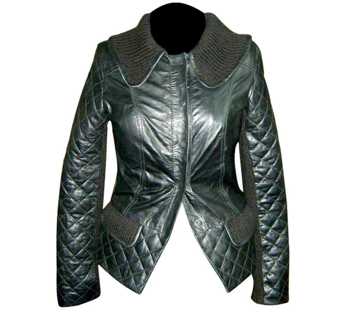 Women's Peplum style Leather Jacket Style FS-188