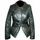 Women's Peplum style Leather Jacket Style FS-188