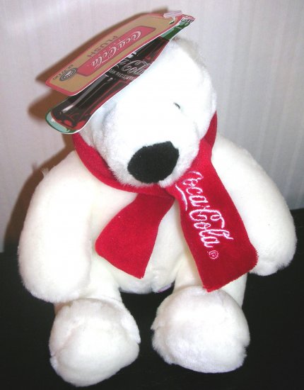 stuffed coca cola polar bear