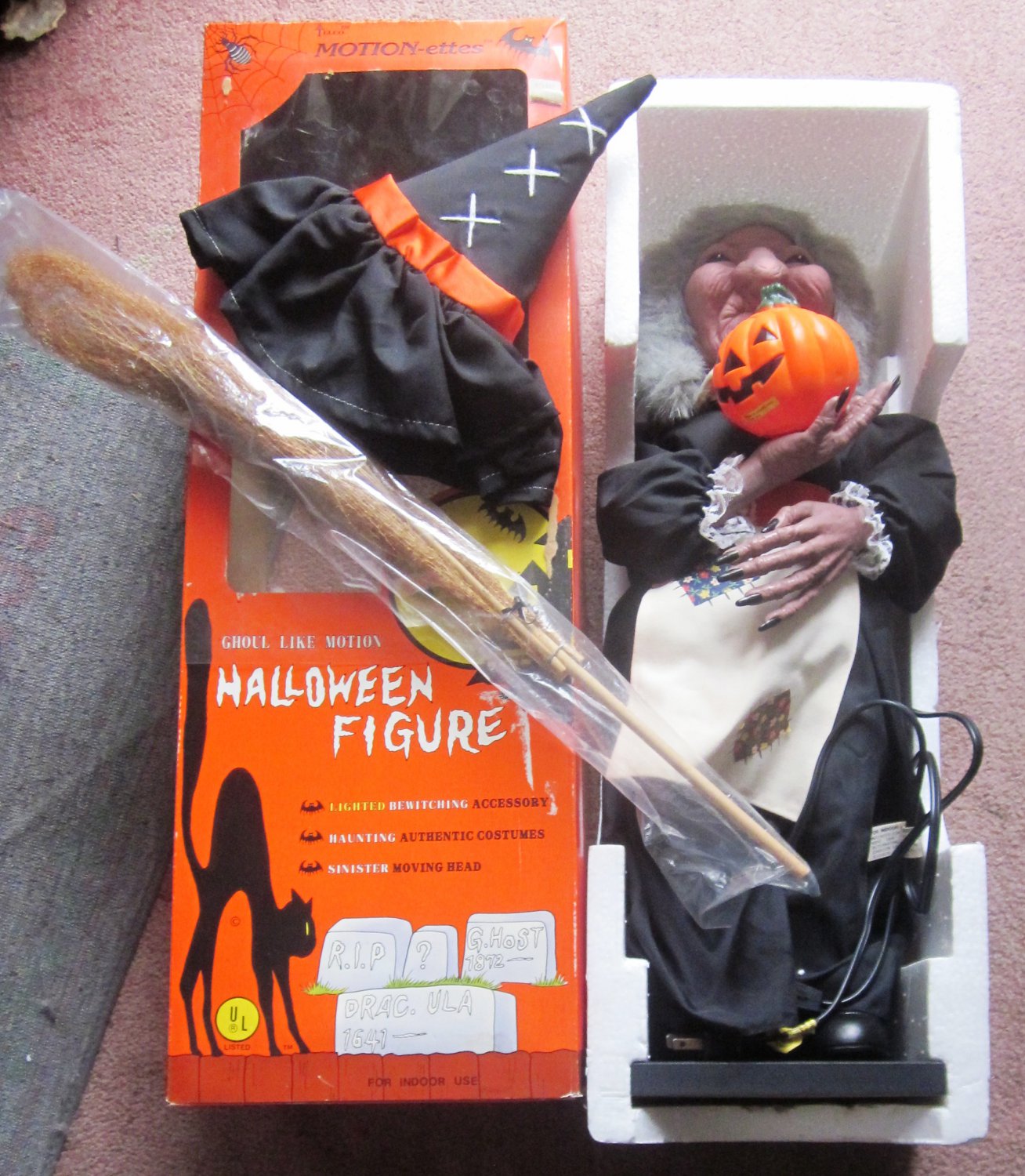 Halloween Figure Telco Witch with Pumpkin