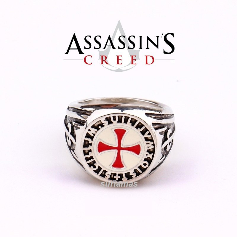 Assassin's Assassins Creed 316L Titanium Steel Templar Ring Cosplay ...