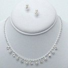 Pearl  with Clear Rhinestones Set BLP197