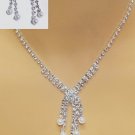 Dangling Rhinestones with Pearl Drop Set BLP285