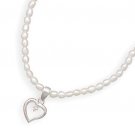 Heart Pearl Necklace 33007