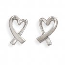 Overlap Heart Earrings 64740
