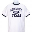 gA Champion Cotton Tagless Ringer Tee - T1396 (Choose Size and Color at checkout)
