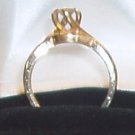 14KT YELLOW GOLD SOLITARE WEDDING RING