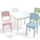 KidKraft Nantucket Table and 4 Chair Set -Pastel