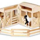 Melissa & Doug Folding Horse Stable Pretend Play