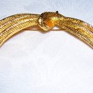 Monet textured gold tone pin brooch tied grasses as new ll1967