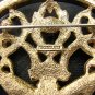 Richelieu flower basket pin brooch pearl marcasite vintage ll1956