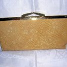 Buxton Tiffany wild bison clutch purse wallet honey unused vintage ll1892