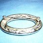 Art Deco caviar beaded oval brooch rhinestones snakey vintage classic ll1682