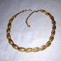 Coro linked petals goldtone necklace perfect vintage jewelry ll2007