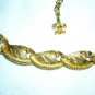 Coro linked petals goldtone necklace perfect vintage jewelry ll2007