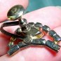 JayFlex Sterling rhinestone aurora borealis earrings screw backs vintage jewelry ll1255