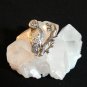 Silver owl on branch pin brooch  lots of detail vintage  ll1391
