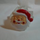 Plastic Santa head brooch pin perfect vintage ll1345