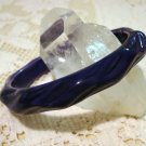 Purple molded plastic bangle bracelet perfect vintage condition ll1467