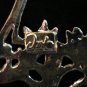 Signed Nuri silver tone tree earrings chandelier style pierced vintage jewelry ll2084