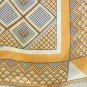 Synthetic peach melon summery scarf window pane check vintage scarves ll2149