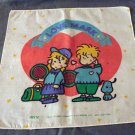 Love Mark 1985 child's hanky by Denz all cotton vintage ll2292