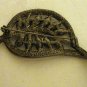Leaf shaped marquise rhinestone brooch pin olive stones exquisite ll2376