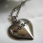 XOXO silver faux leather wallet change purse heart key chain preowned as new  ll2601