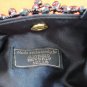 Black faux jet bead satin evening bag exclusively for Giorgio Beverly Hills superior vintage ll2623