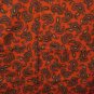 Large paisley silk scarf red pine green excellent vintage ll2750