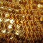 Gold sequins crocheted slouchy soft evening tote excellent preowned ll2775