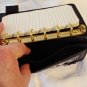 Just Gold black clutch wallet with notebook leather excellent vintage ll2908