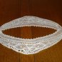 Cowl-necked Battenburg lace collar white preowned ll2909