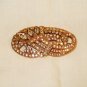 Gold tone and rhinestones elegant paisley shaped brooch preowned  ll2910