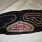 All bead evening belt black multi-colored irridescent short bugle 30 inch waist pre-owned ll2913