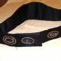 All bead evening belt black multi-colored irridescent short bugle 30 inch waist pre-owned ll2913