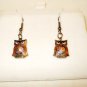 Cloisonne owls drop earrings on ear wires excellent pre-owned ll2914