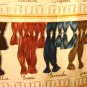 Daniel Hechter hanks of yarn polyester scarf large square excellent vintage ll3078