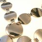 Chrome plated discs metal chain belt 28-37 inches vintage ll3080