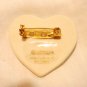 Lenox china heart pin peace dove with olive branch 24 K gold trim as new ll3092