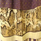 Careta viscose stole or long scarf python print stripes menswear vintage ll3119