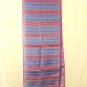 Liz Claiborne long silk scarf horizontal narrow stripes excellent vintage ll3130