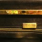 Melusso Italy snakeskin handbag large clutch with chain tan to black 1940s amazing vintage ll3152