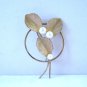 Bond Boyd Sterling brooch pin circle leaves pearls vintage ll3180