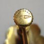 Gold filled screw back earrings etched scalloped edge vintage ll3237